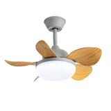 Modern Simple Flower 5 Blade Ceiling Fan with LED Light Image - 9