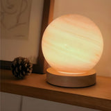 Modern Simple Globe Planet Style Glass Moon Table Lamp Image - 11