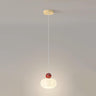 Modern Simple Globe White Pendant Light Bedroom Image - 4