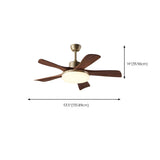 Modern Simple Industrial Ceiling Fan with LED Light Image - 19