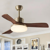 Modern Simple Industrial Ceiling Fan with LED Light Image - 2