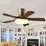 Modern Simple Industrial Ceiling Fan with LED Light Image - 7