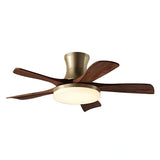 Modern Simple Industrial Ceiling Fan with LED Light Image - 9