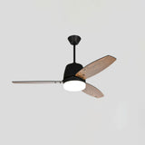 Modern Simple Living Room 3 Blade Ceiling Fan Light Image - 8