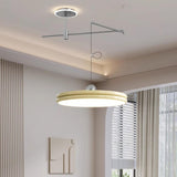  Modern Simple Metal LED Pendant Light Adjustable Height Image - 1