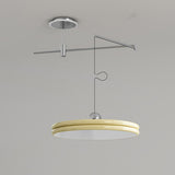  Modern Simple Metal LED Pendant Light Adjustable Height Image - 13