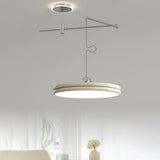  Modern Simple Metal LED Pendant Light Adjustable Height Image - 17