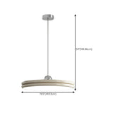  Modern Simple Metal LED Pendant Light Adjustable Height Image - 21