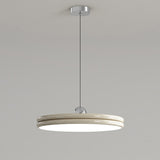  Modern Simple Metal LED Pendant Light Adjustable Height Image - 5