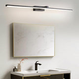 Modern Simple Metal Linear LED Bathroom Vanity Light Image - 1