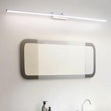 Modern Simple Metal Linear LED Bathroom Vanity Light Image - 5