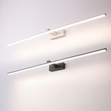 Modern Simple Metal Linear LED Bathroom Vanity Light Image - 8