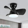 Modern Simple Mini 3 Blade Flush Ceiling Fan with Light Image - 3