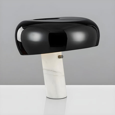 Modern Simple Mushroom Marble Base Bedroom Table Lamp Image - 2