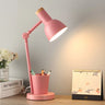 Modern Simple Pink Metal Table Lamp with Pen Holder Image - 9