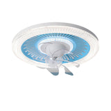 Modern Simple Remote Control Round Ceiling Fan Light Image - 10