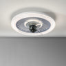 Modern Simple Remote Control Round Ceiling Fan Light Image - 13