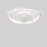 Modern Simple Round 7 Clear Blades Ceiling Fan Light Image - 10