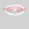 Modern Simple Round 7 Clear Blades Ceiling Fan Light Image - 9