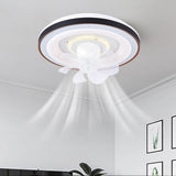 Modern Simple Round Remote 7 Blade Ceiling Fan Light Image - 4