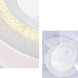 Modern Simple Round Remote 7 Blade Ceiling Fan Light Image - 7