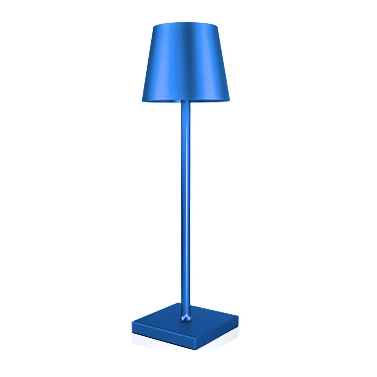 Modern Simple Square Base Barrel Shade Metal Table Lamp Image - 10