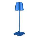 Modern Simple Square Base Barrel Shade Metal Table Lamp Image - 10