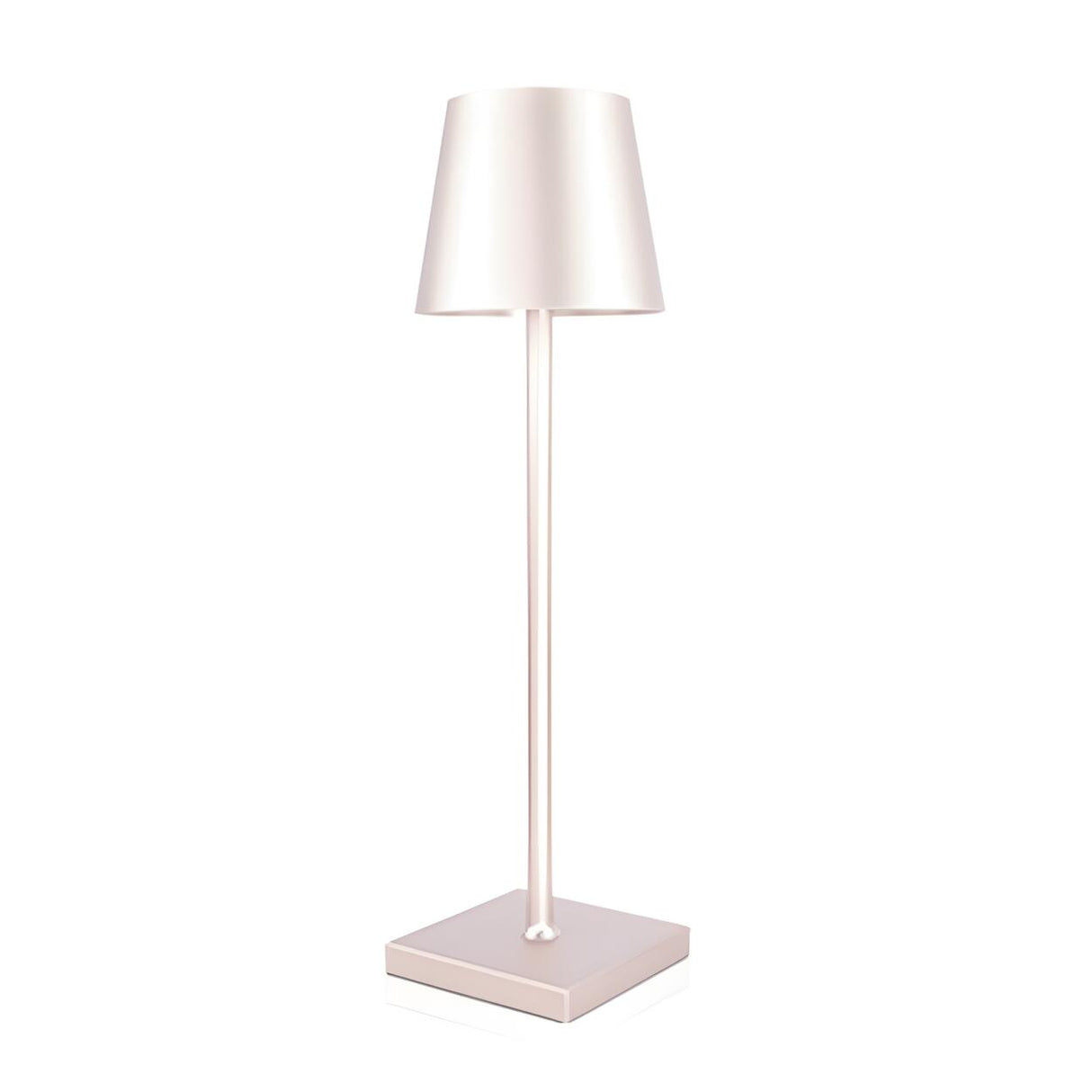 Modern Simple Square Base Barrel Shade Metal Table Lamp Image - 11