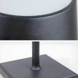 Modern Simple Square Base Barrel Shade Metal Table Lamp Image - 16