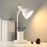 Modern Simple White Adjustable Metal Shade Table Lamp Image - 6