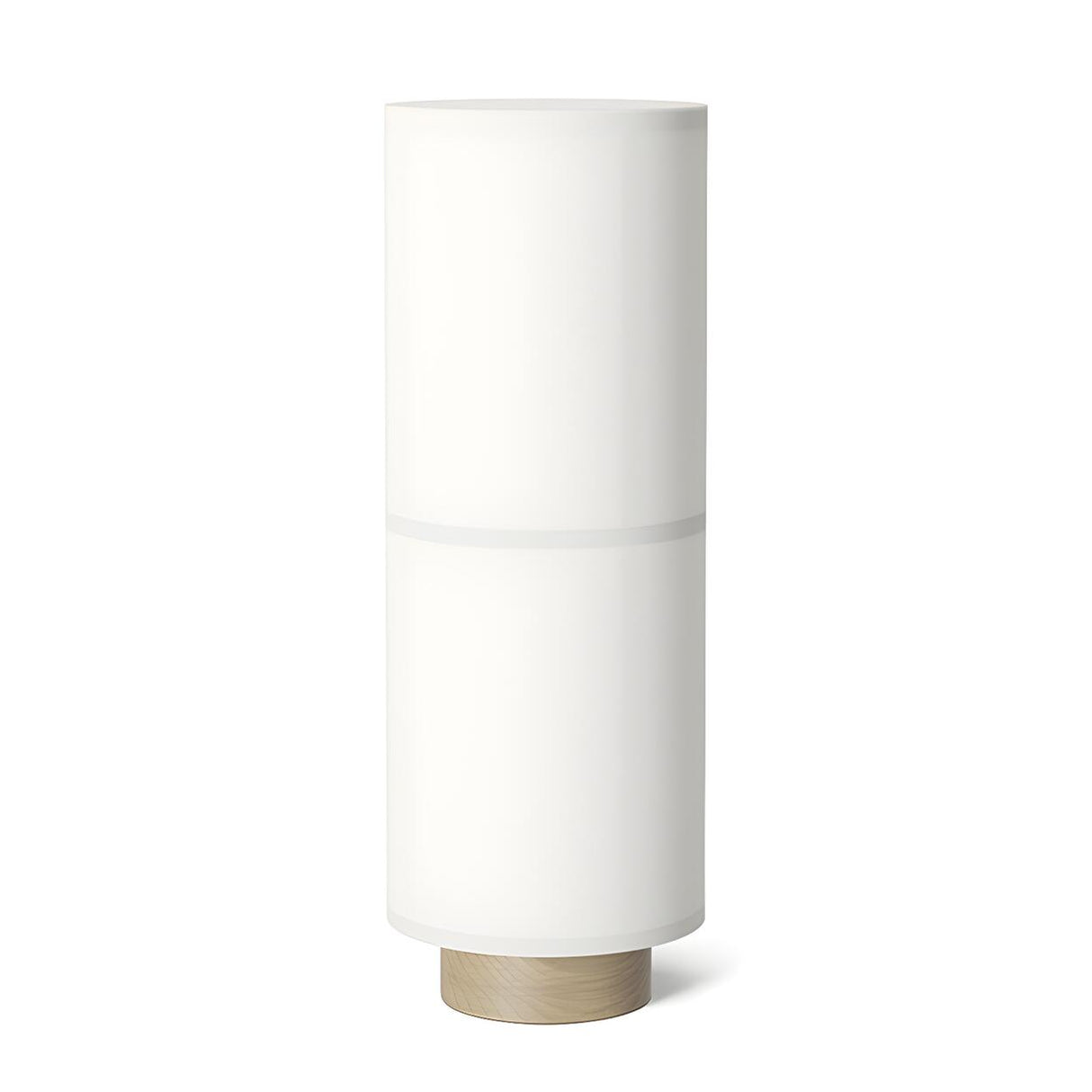 Modern Simple White Fabric Shade Cylinder Table Lamp Image - 6