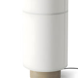 Modern Simple White Fabric Shade Cylinder Table Lamp Image - 7