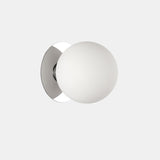 Modern Simple White Frosted Glass Globe Wall Sconce Image - 2