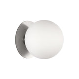 Modern Simple White Frosted Glass Globe Wall Sconce Image - 8