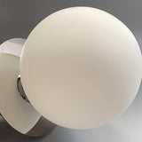 Modern Simple White Frosted Glass Globe Wall Sconce Image - 9