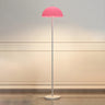 Modern Simple Yellow Dome Metal LED Floor Lamp Image - 3