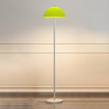 Modern Simple Yellow Dome Metal LED Floor Lamp Image - 7