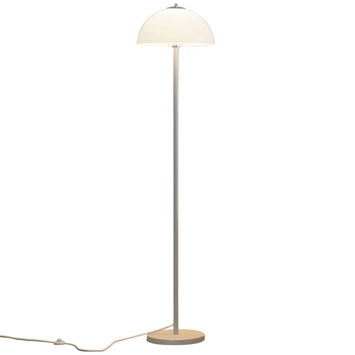 Modern Simple Yellow Dome Metal LED Floor Lamp Image - 9