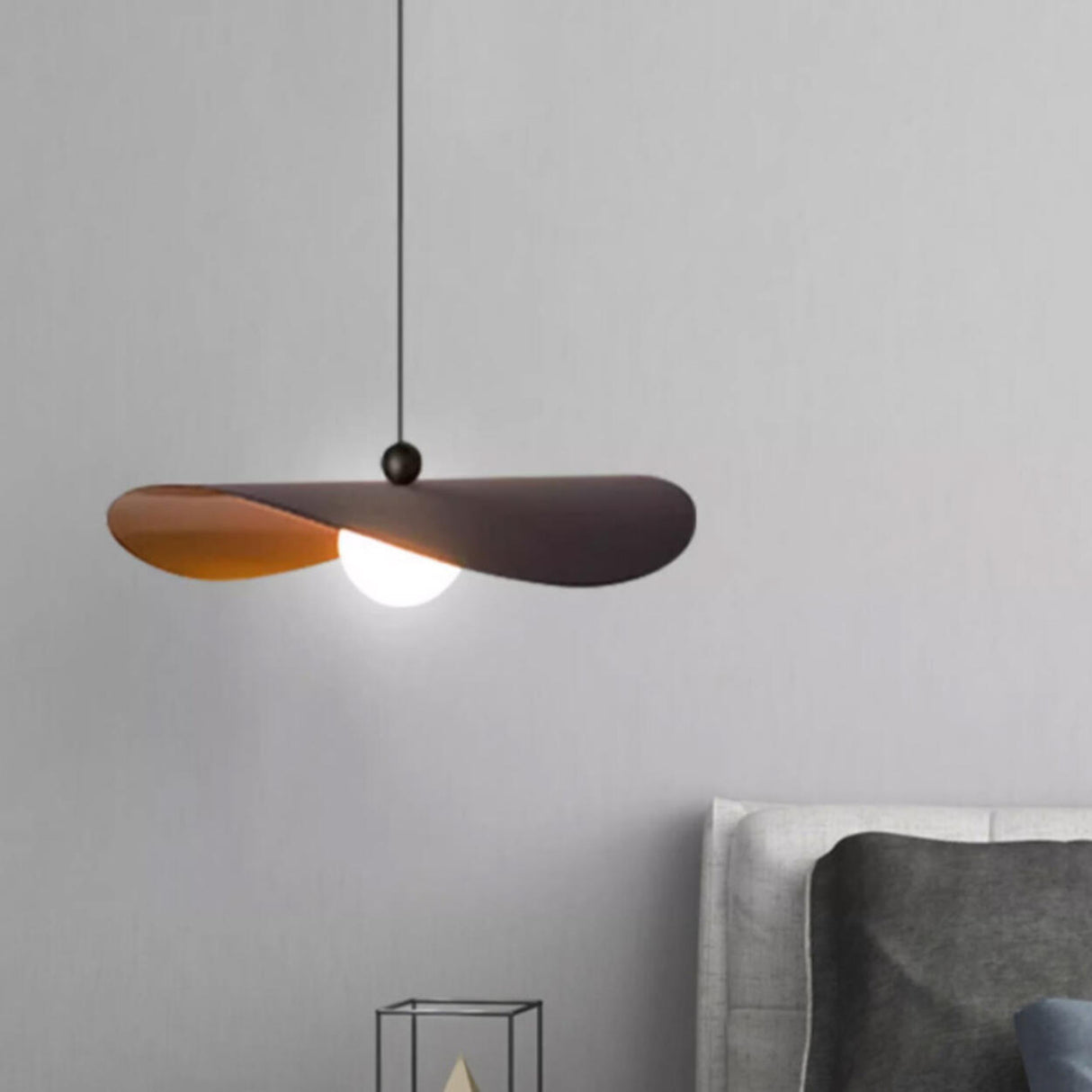 Modern Simplicity  Black Globe Glass Pendant Light Image - 3