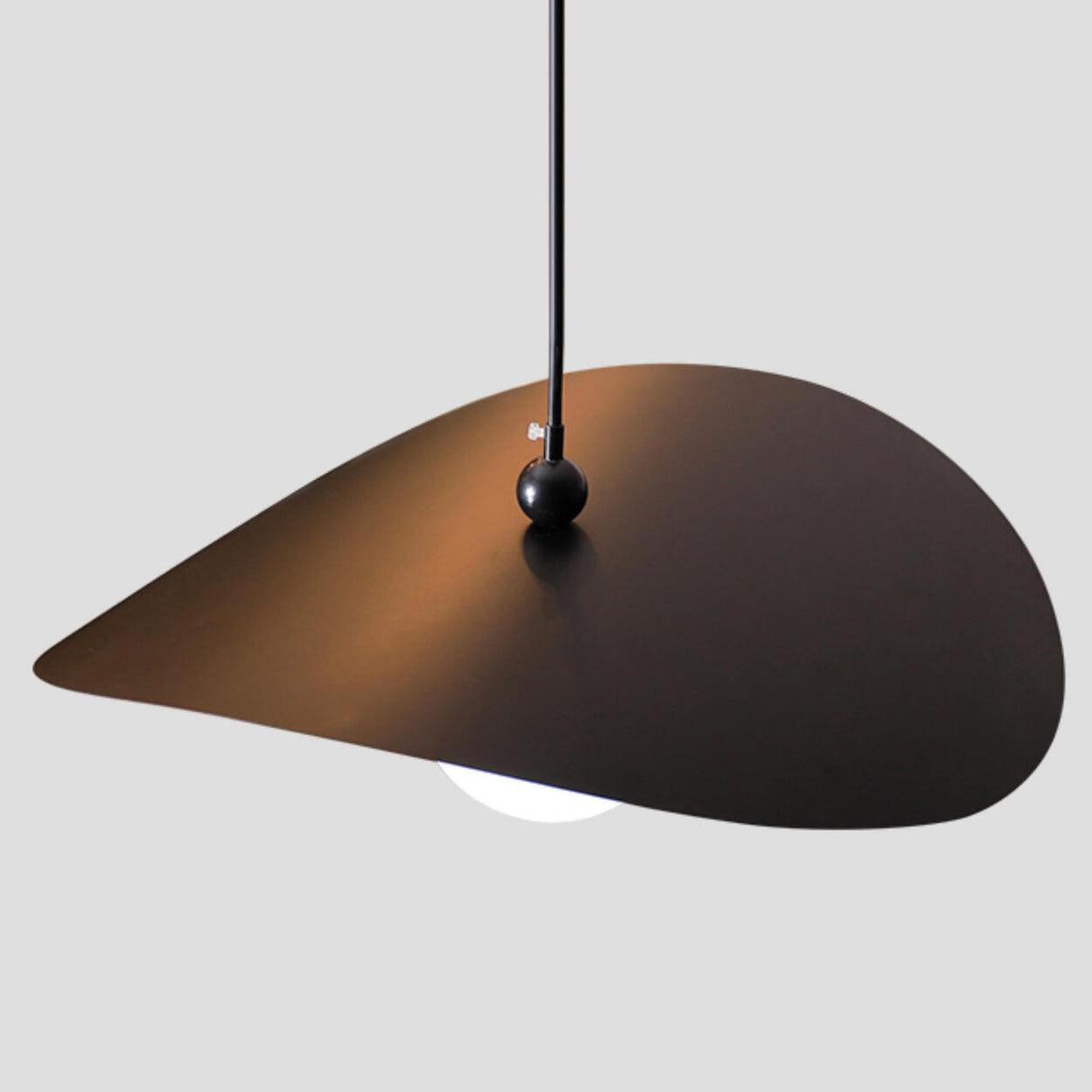 Modern Simplicity  Black Globe Glass Pendant Light Image - 9