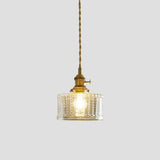 Modern Simplicity Gold Clear Glass Dining Room Pendant Light Image - 2