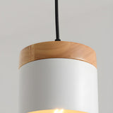 Modern Simplicity Metal Cylinder Metal Bedroom Pendant Light Image - 12