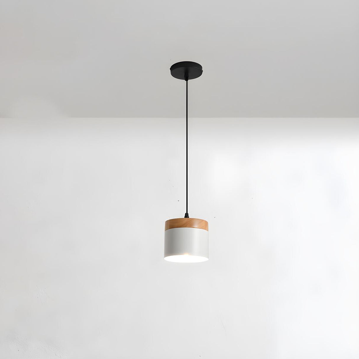 Modern Simplicity Metal Cylinder Metal Bedroom Pendant Light Image - 14