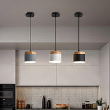 Modern Simplicity Metal Cylinder Metal Bedroom Pendant Light Image - 7