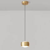 Modern Single Sphere Black Metal Bedroom Pendant Light Image - 8