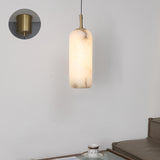 Modern Sintered Stone Marble Globe LED Pendant Light Image - 17