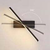 Modern Slant LED Bedroom Vanity Wall Light Fixture Image - 10