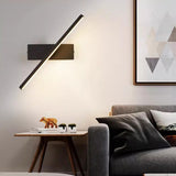 Modern Slant LED Bedroom Vanity Wall Light Fixture Image - 6