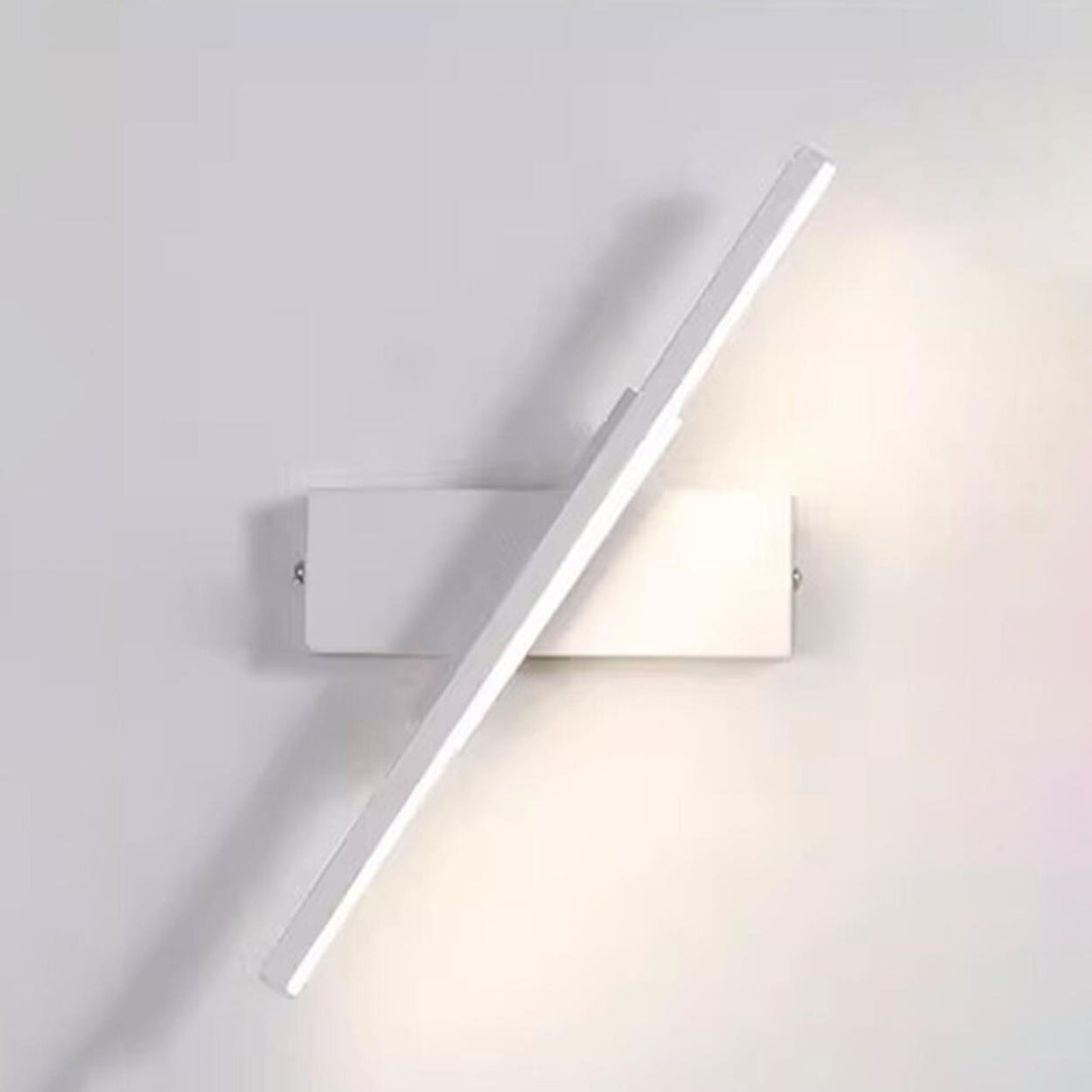 Modern Slant LED Bedroom Vanity Wall Light Fixture Image - 9