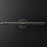 Modern Sleek Black Cylinder LED Bathroom Vanity Light Image - 5